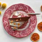 mousse cake slice from above
